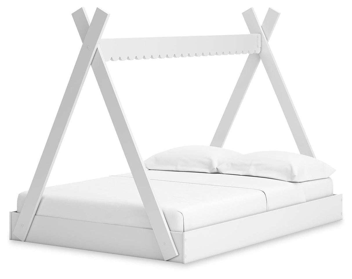 Hallityn White Full Tent Bed by Ashley at Eve Furniture