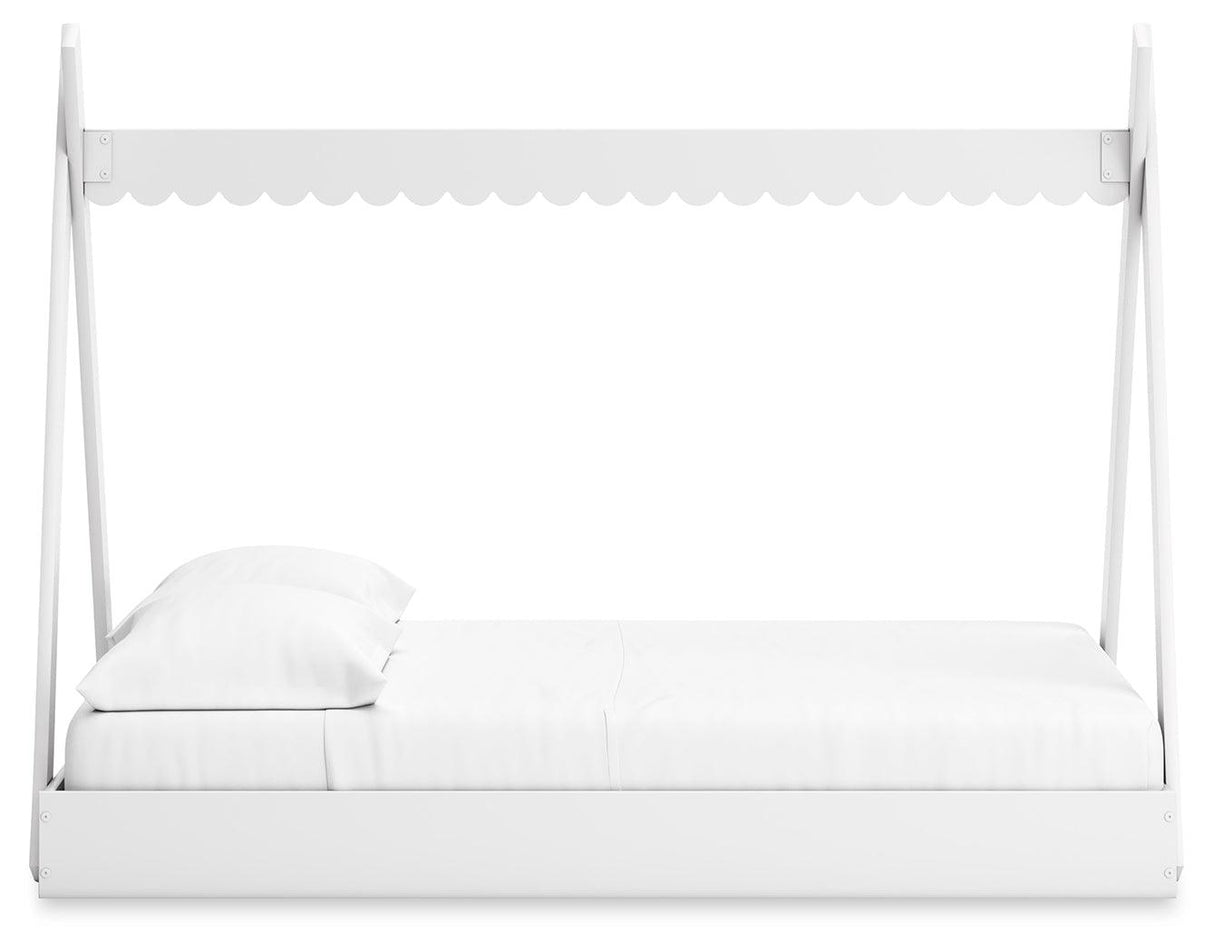 Hallityn White Full Tent Bed by Ashley at Eve Furniture