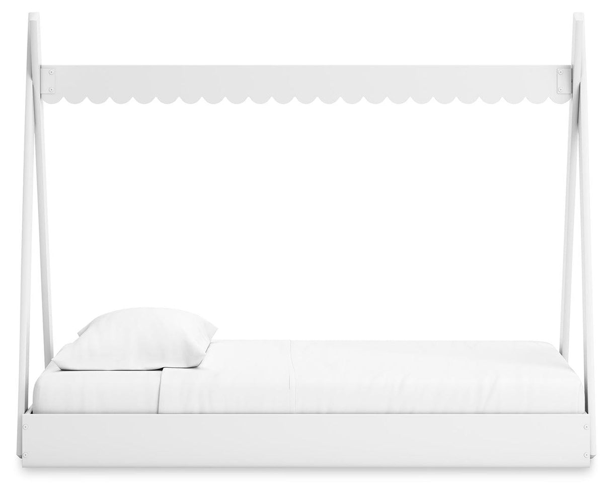 Hallityn White Twin Tent Bed by Ashley at Eve Furniture