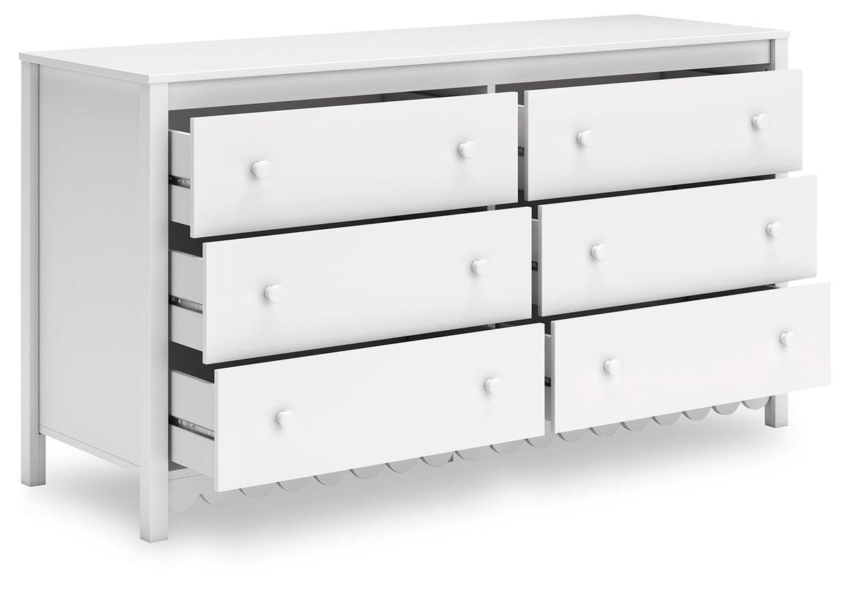 Hallityn White Youth Panel Platform Bedroom Set by Ashley at Eve Furniture