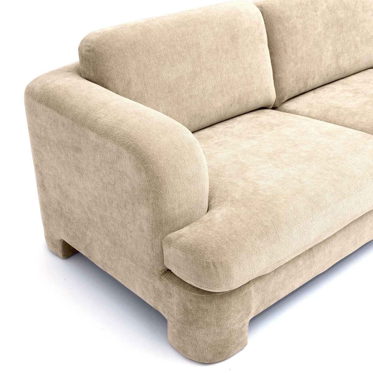 Halsey 102" Textured Fabric Sofa by TOV Furniture at Eve Furniture