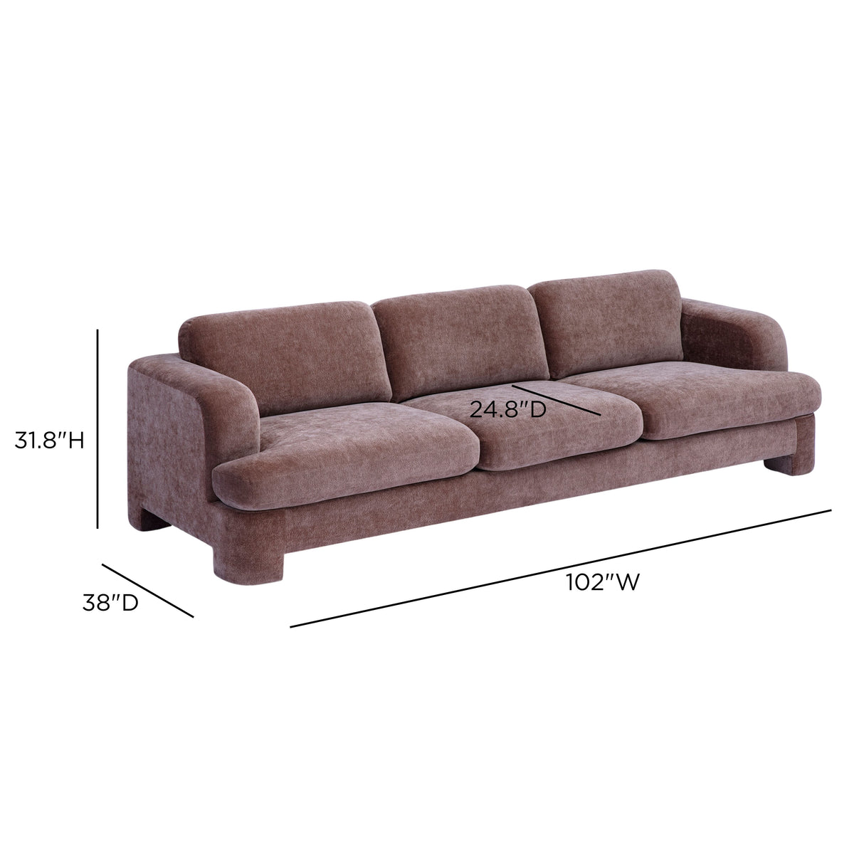 Halsey Textured Fabric Sofa by TOV Furniture at Eve Furniture