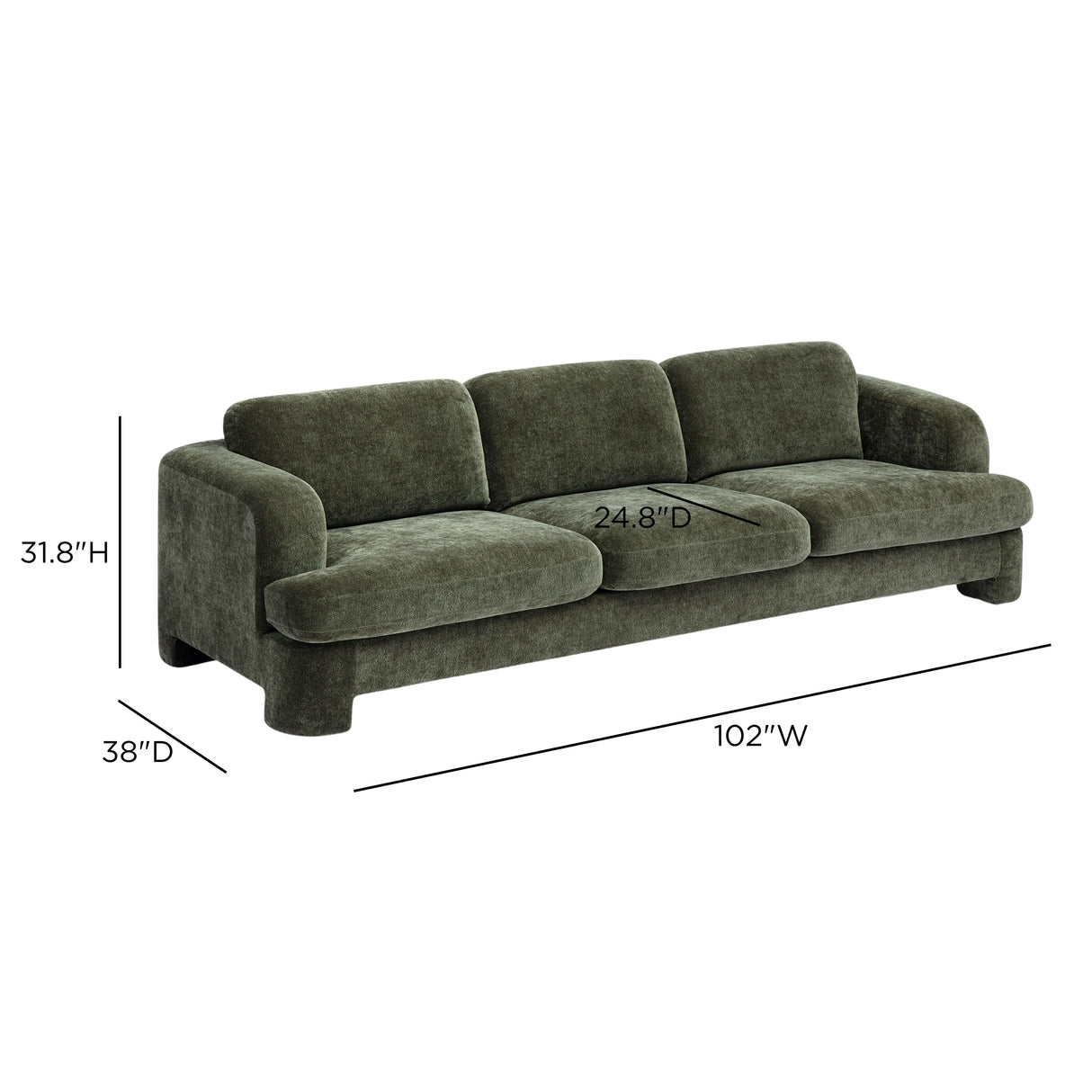 Halsey Textured Fabric Sofa by TOV Furniture at Eve Furniture