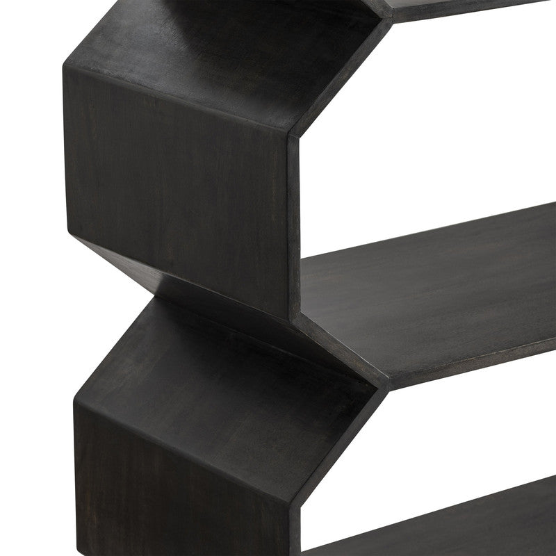 Halston Black Etagere by Crestview at Eve Furniture