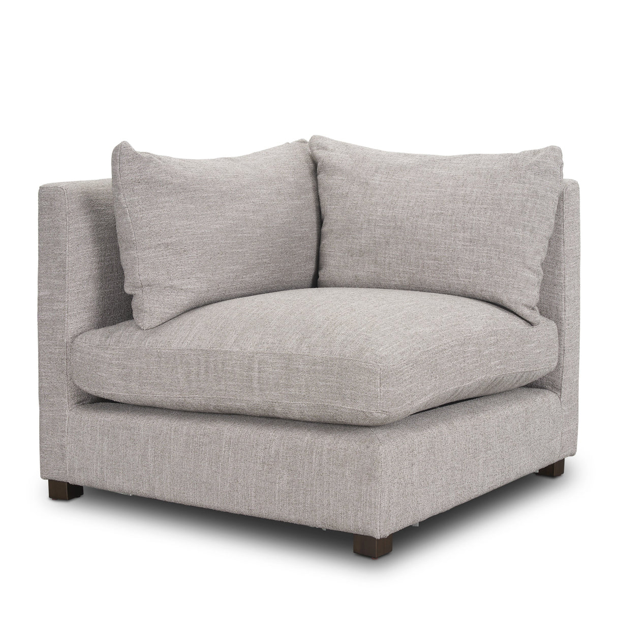 Halston Corner Light Grey Performance Fabric by Mercana at Eve Furniture