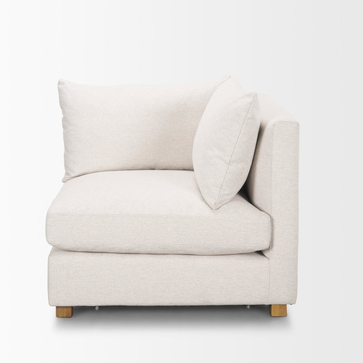 Halston Corner Sectional Piece Oatmeal Performance Fabric by Mercana at Eve Furniture