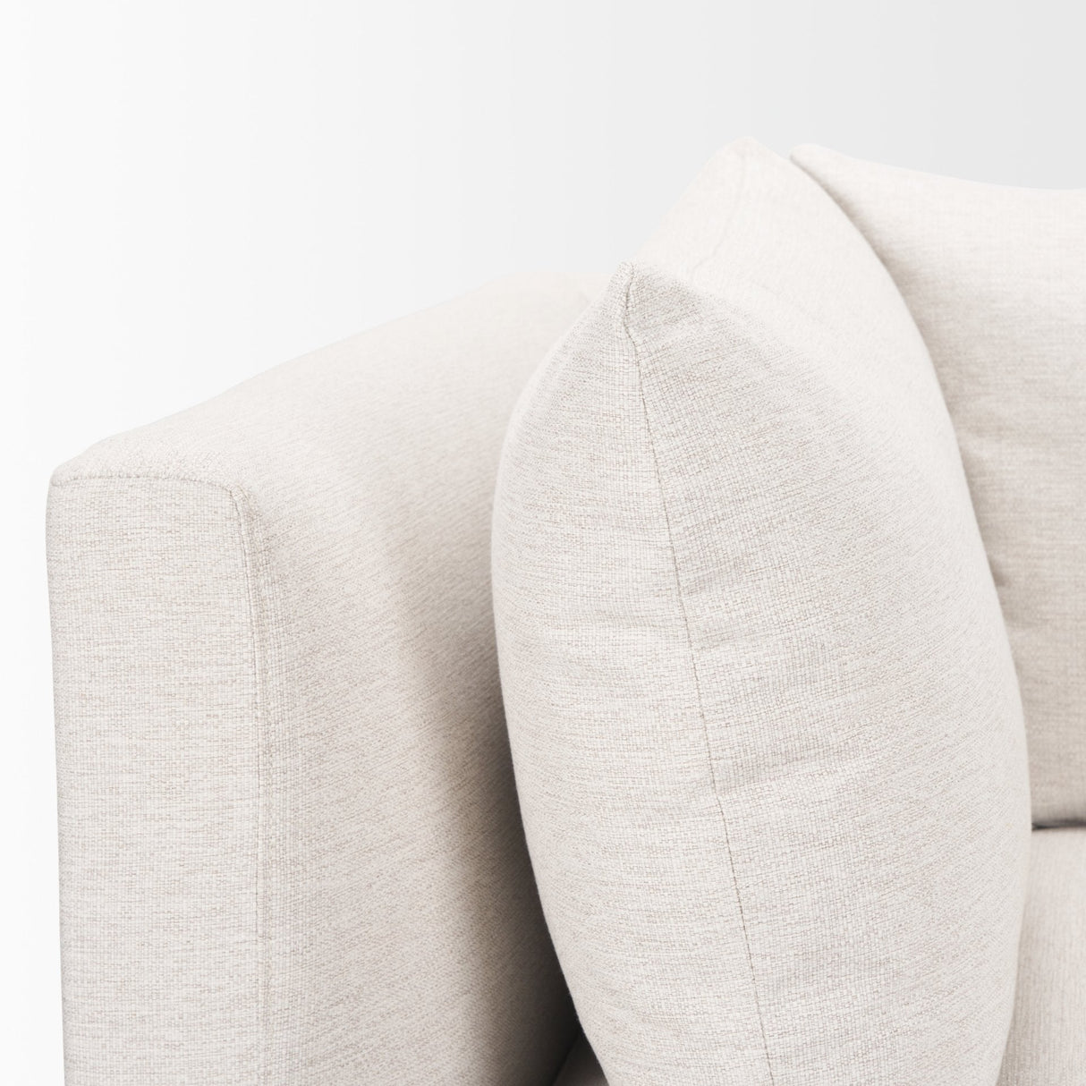 Halston Corner Sectional Piece Oatmeal Performance Fabric by Mercana at Eve Furniture