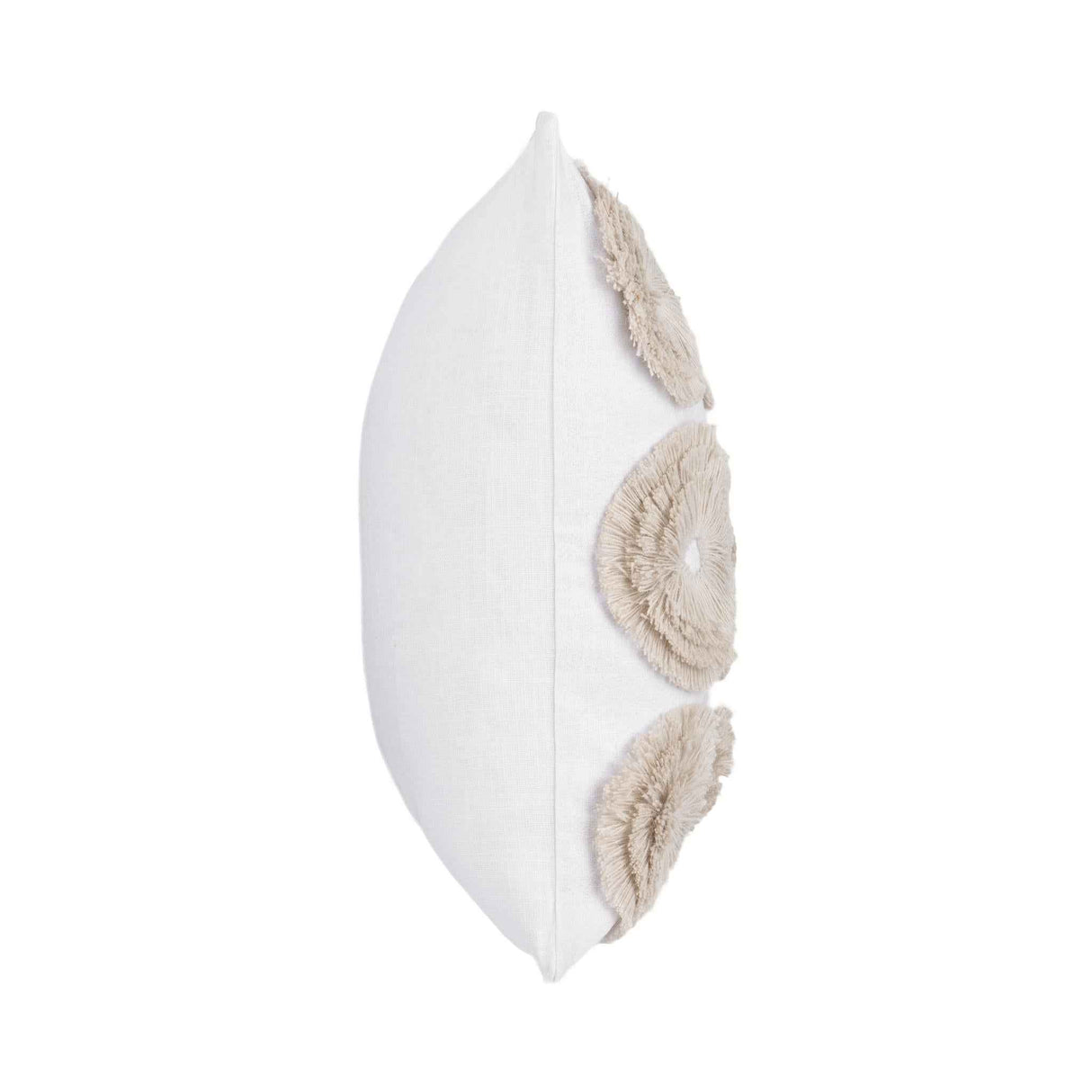 Halston Ivory 22x22 Throw Pillow (Set of 2) by Classic Home at Eve Furniture