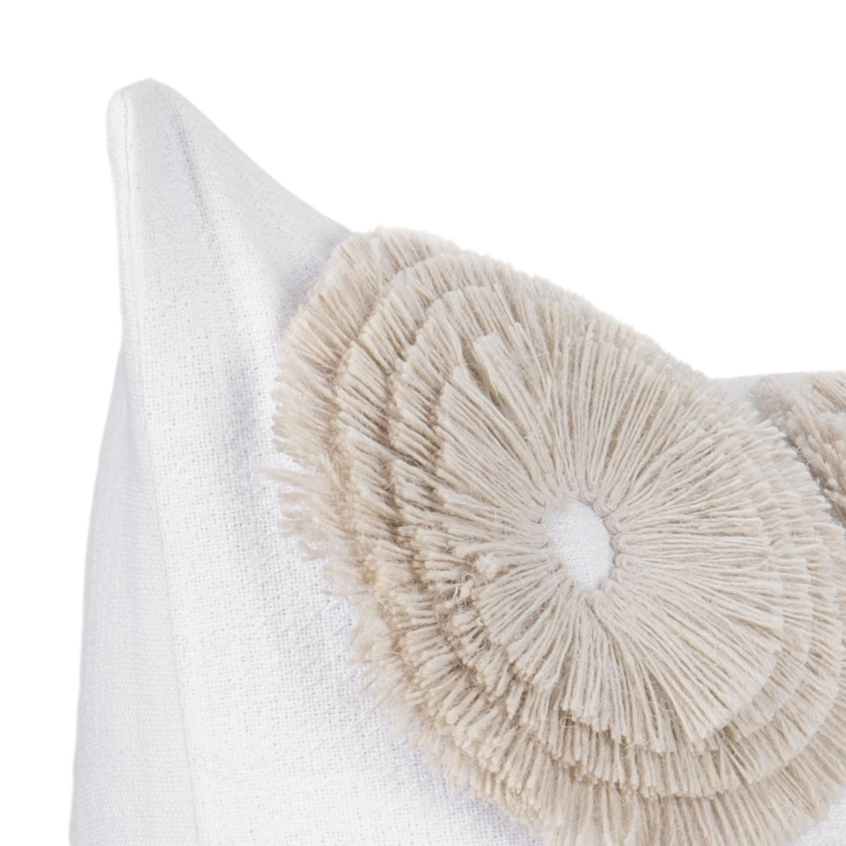 Halston Ivory 22x22 Throw Pillow (Set of 2) by Classic Home at Eve Furniture