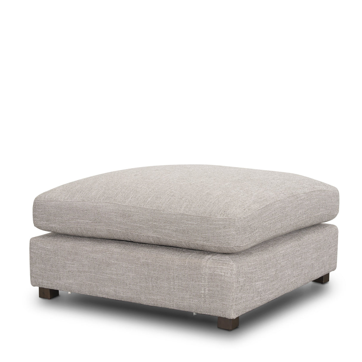 Halston Large Ottoman Light Gray Performance Fabric by Mercana at Eve Furniture