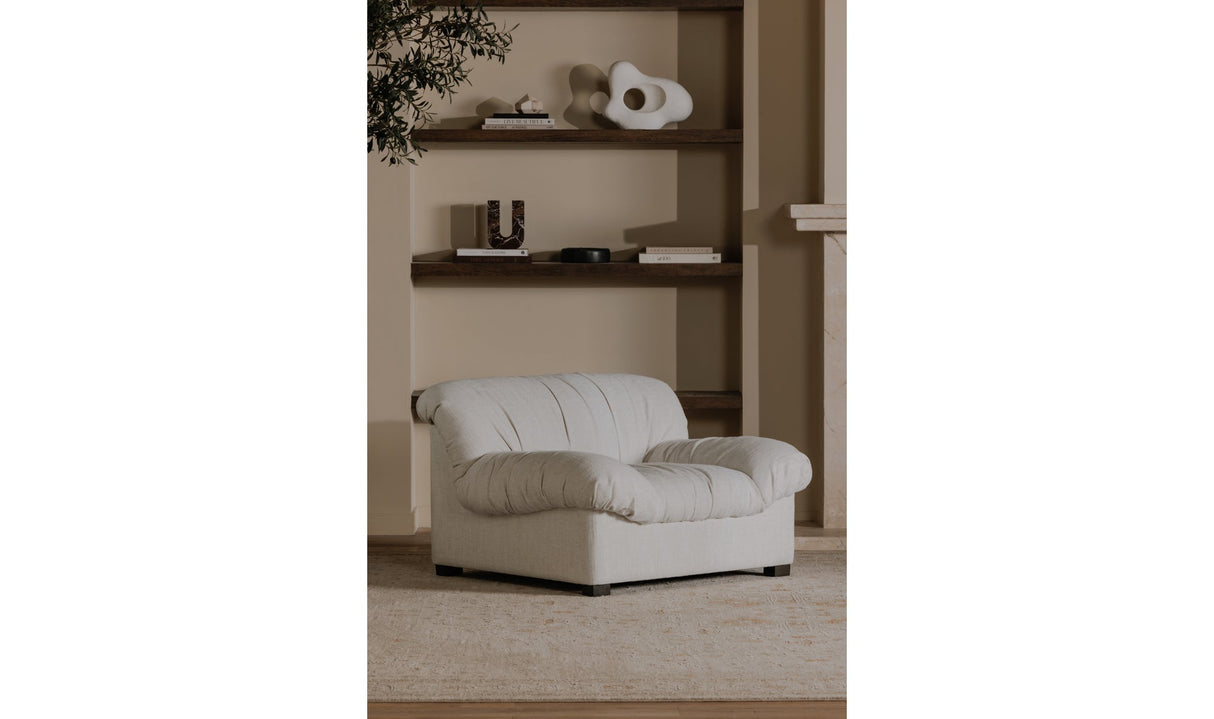 Halston Lounge Chair Flecked Oat by Moe's Home at Eve Furniture