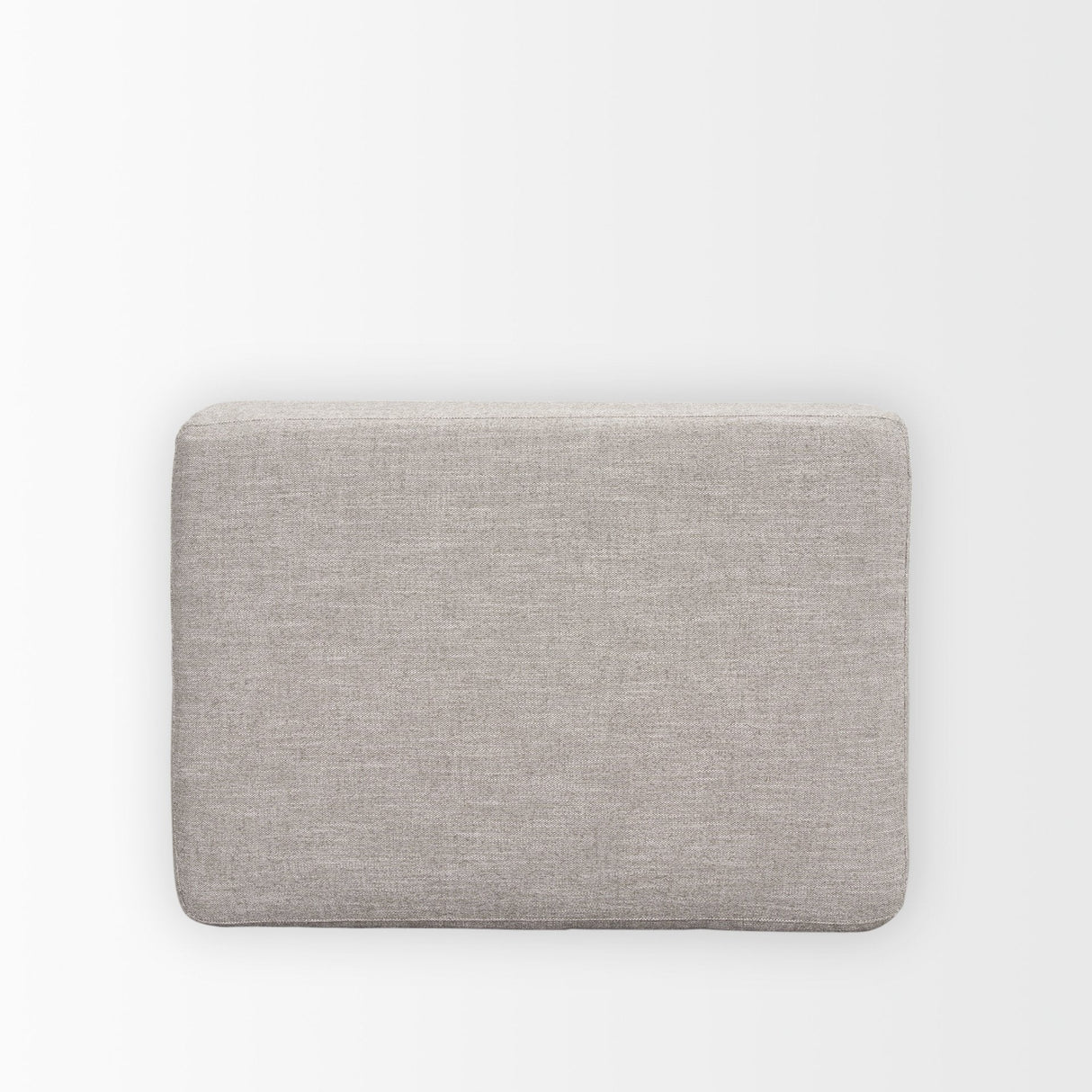 Halston Small Ottoman Light Gray Performance Fabric by Mercana at Eve Furniture