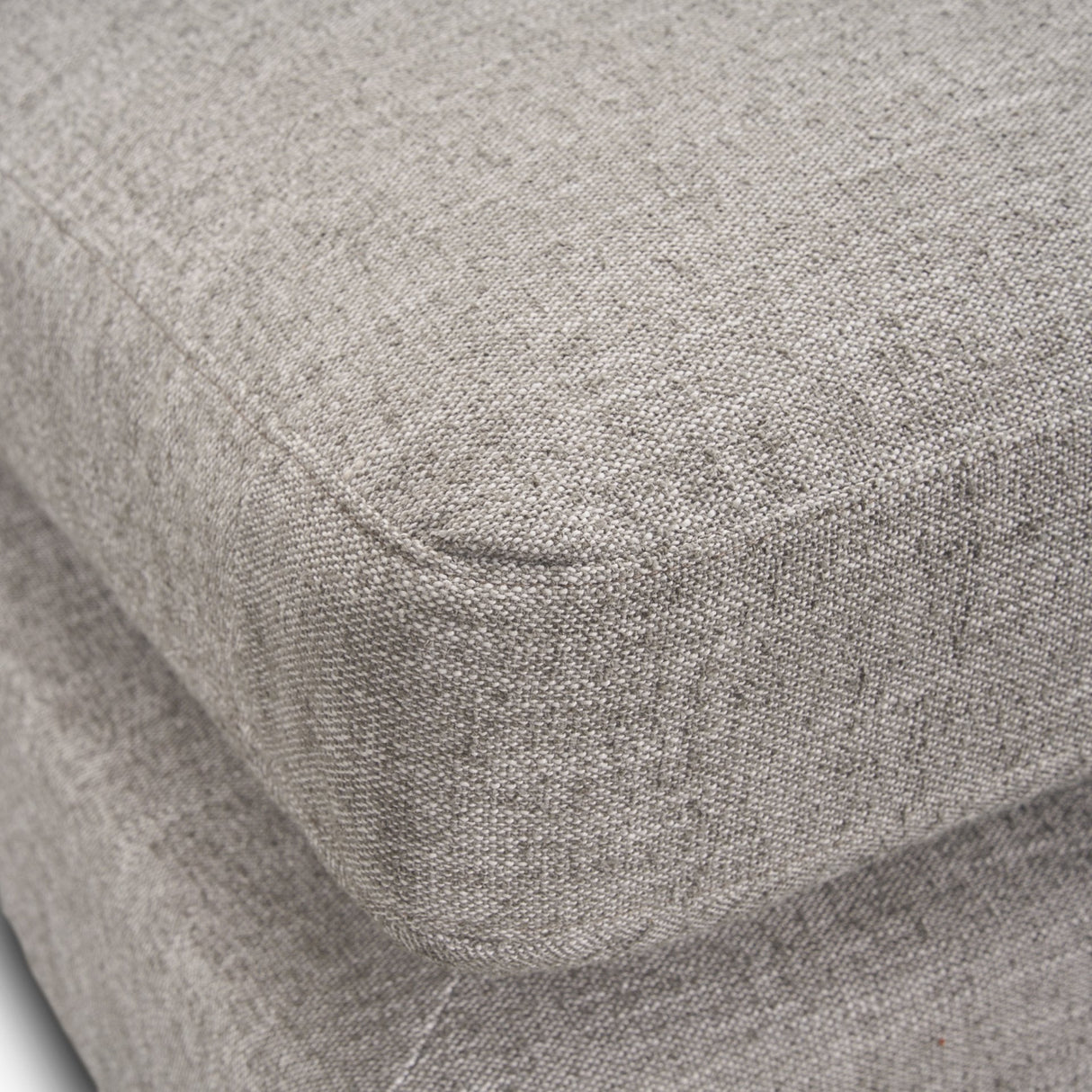 Halston Small Ottoman Light Gray Performance Fabric by Mercana at Eve Furniture