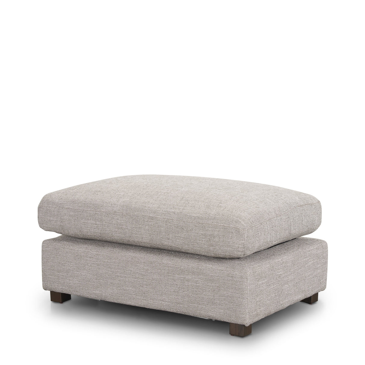 Halston Small Ottoman Light Gray Performance Fabric by Mercana at Eve Furniture