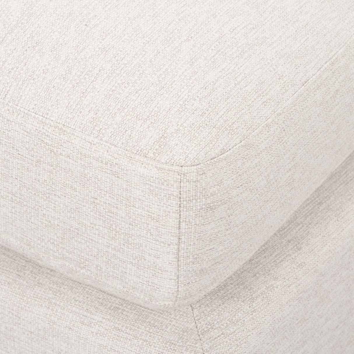 Halston Small Ottoman Oatmeal Performance Fabric by Mercana at Eve Furniture