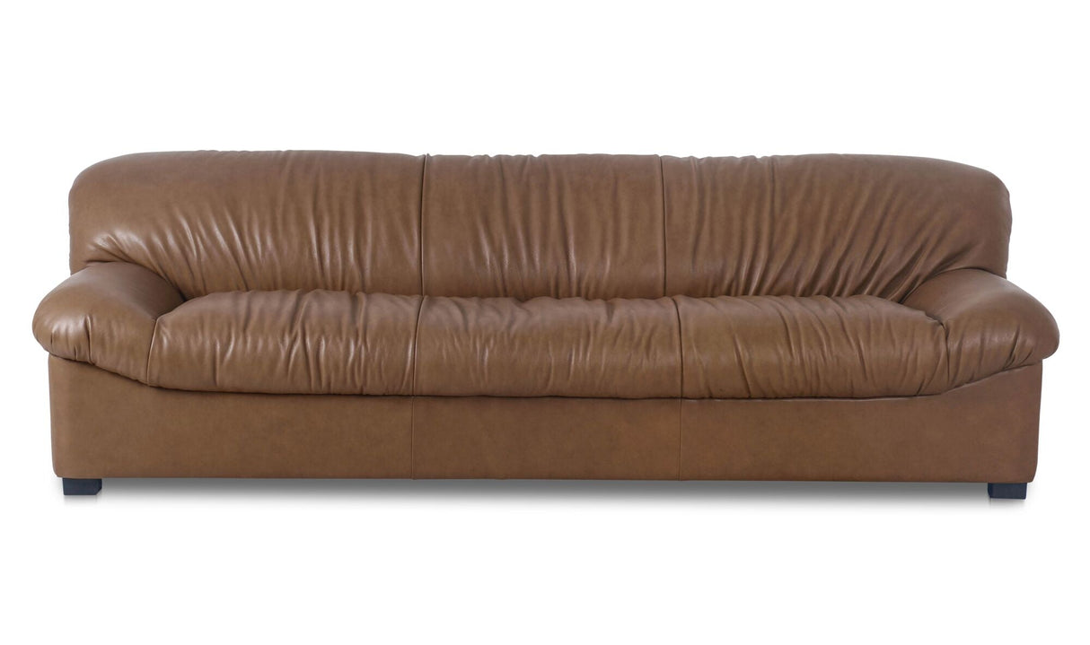 Halston Sofa Tan Leather by Moe's Home at Eve Furniture