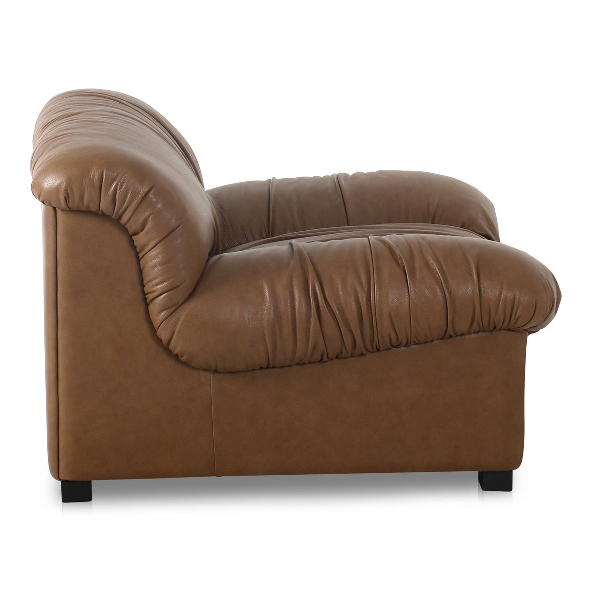 Halston Tan Leather Lounge Chair by Moe's Home at Eve Furniture