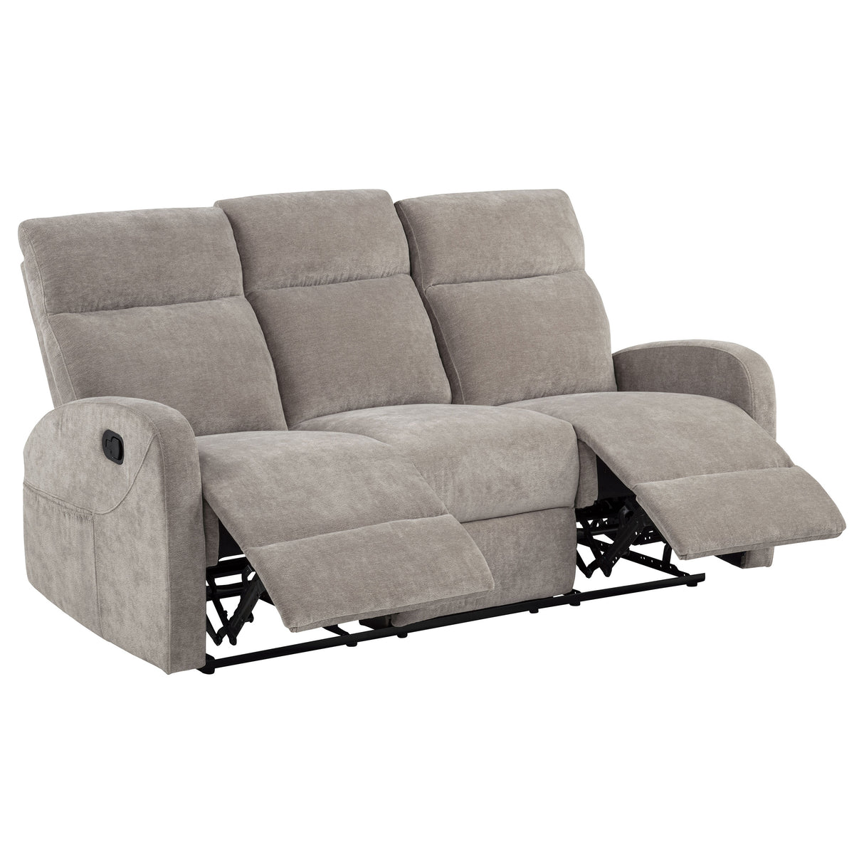 Hamilton 2-piece Chenille Manual Reclining Sofa Set Sand by Coaster at Eve Furniture