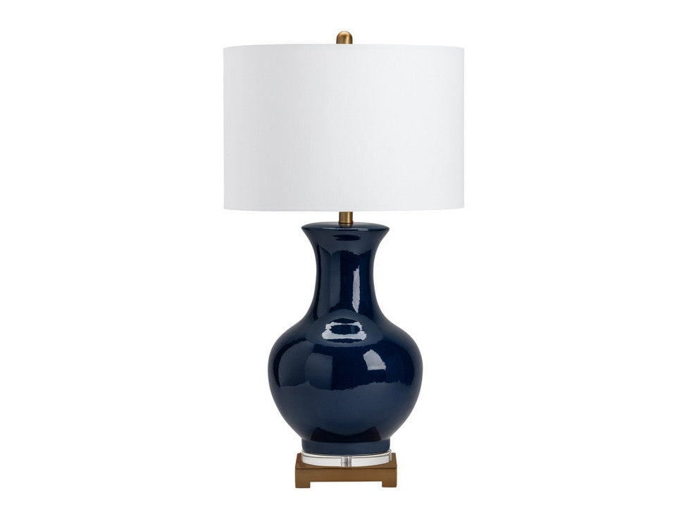 Hamilton Blue Urn Table Lamp by Crestview at Eve Furniture