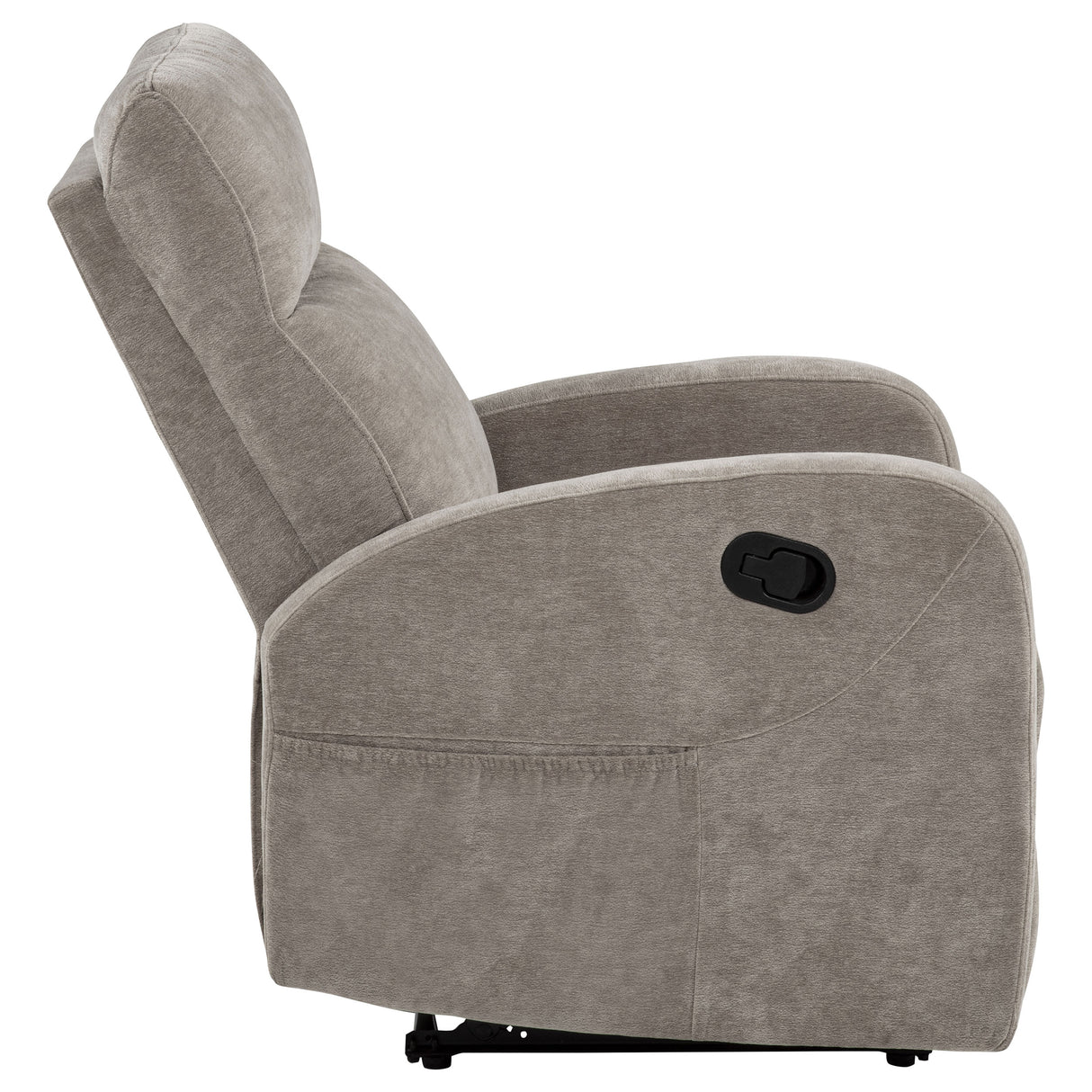 Hamilton Chenille Upholstered Manual Glider Recliner Sand by Coaster at Eve Furniture