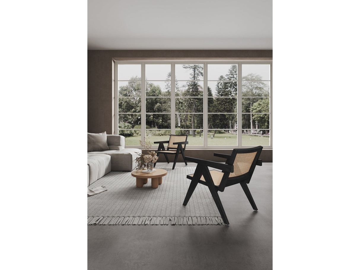 Hamlet Accent Chair in Black and Natural Cane (set of 2) by Manhattan Comfort at Eve Furniture