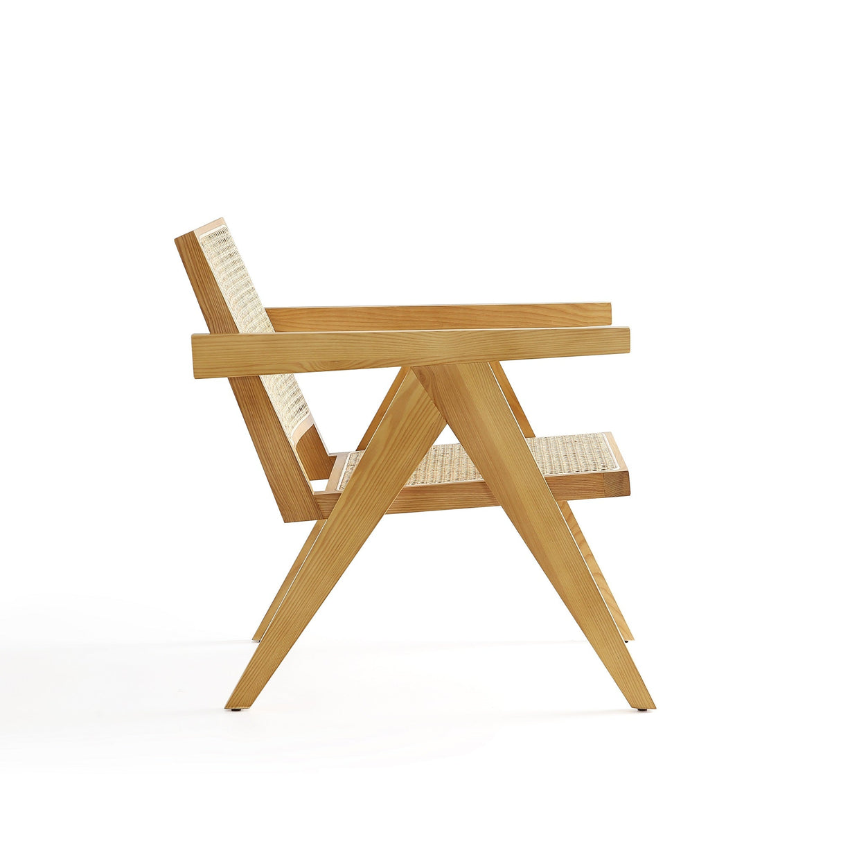 Hamlet Accent Chair in Nature Cane by Manhattan Comfort at Eve Furniture