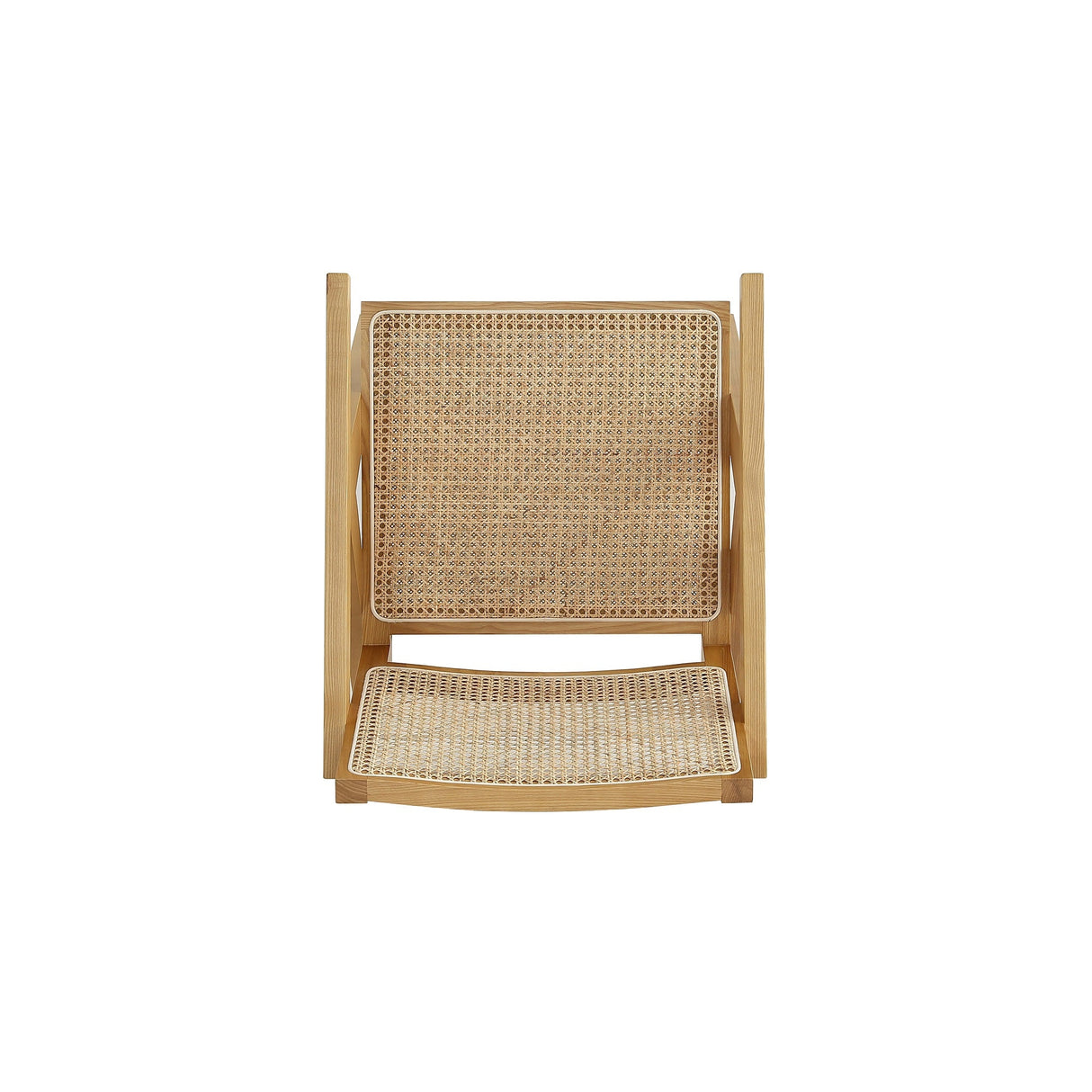 Hamlet Accent Chair in Nature Cane by Manhattan Comfort at Eve Furniture