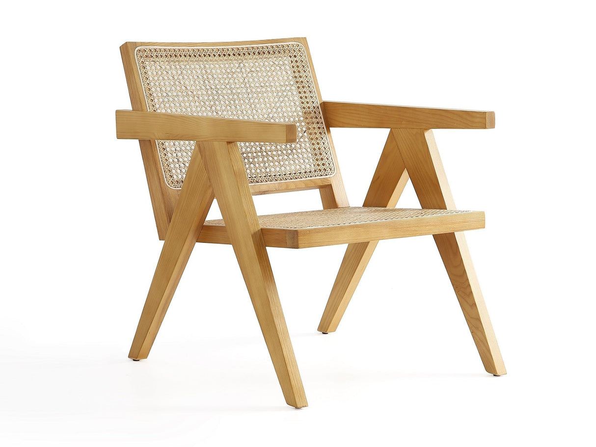 Hamlet Accent Chair in Nature Cane by Manhattan Comfort at Eve Furniture