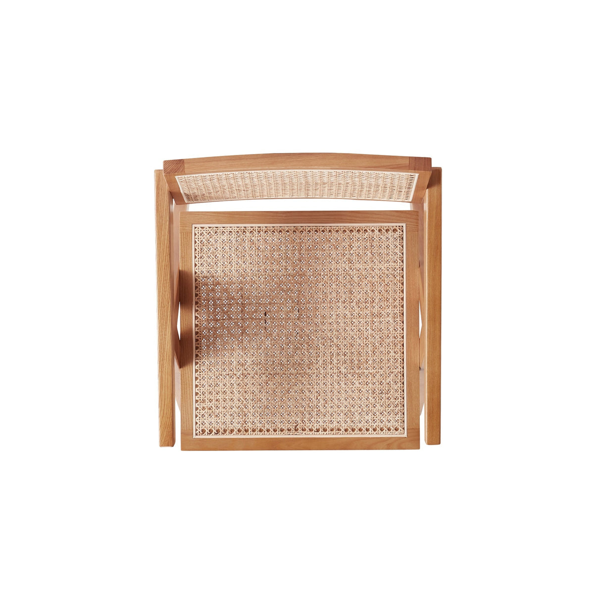 Hamlet Dining Arm Chair in Nature Cane by Manhattan Comfort at Eve Furniture