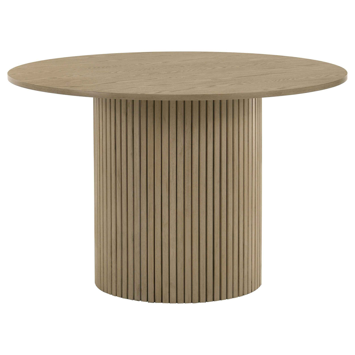 Hamlyn Black/Natural Oak 5-piece Round Wood Dining Set by Coaster at Eve Furniture