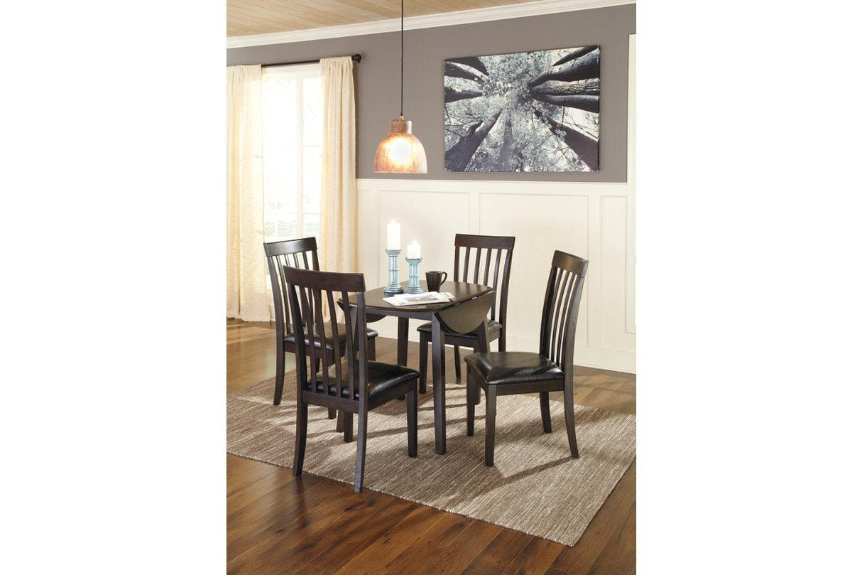 Hammis Dark Brown Dining Drop Leaf Table by Ashley at Eve Furniture