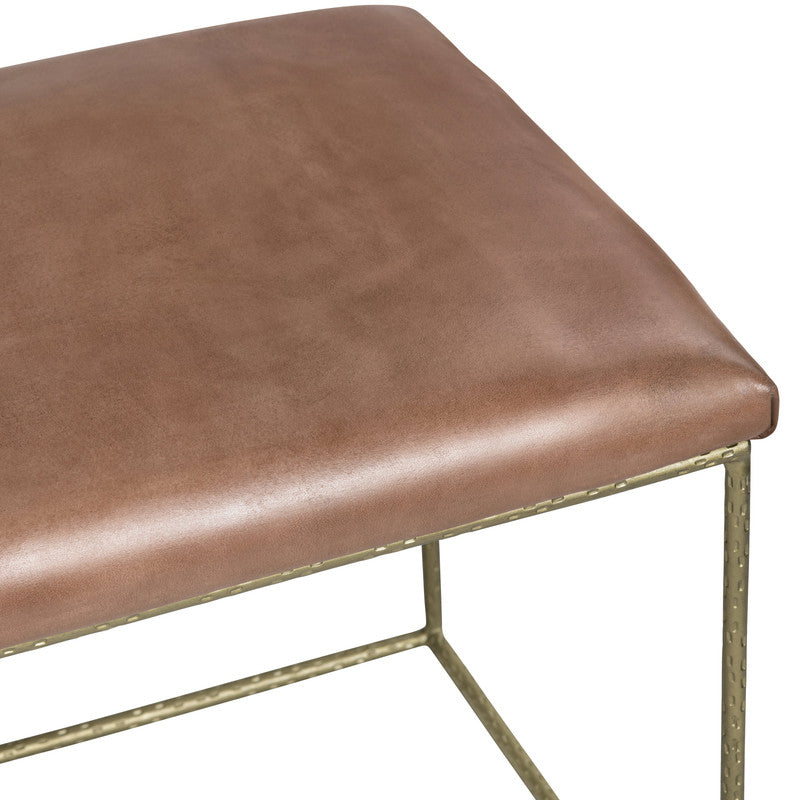 Hammond Brown/Gold Bench by Crestview at Eve Furniture