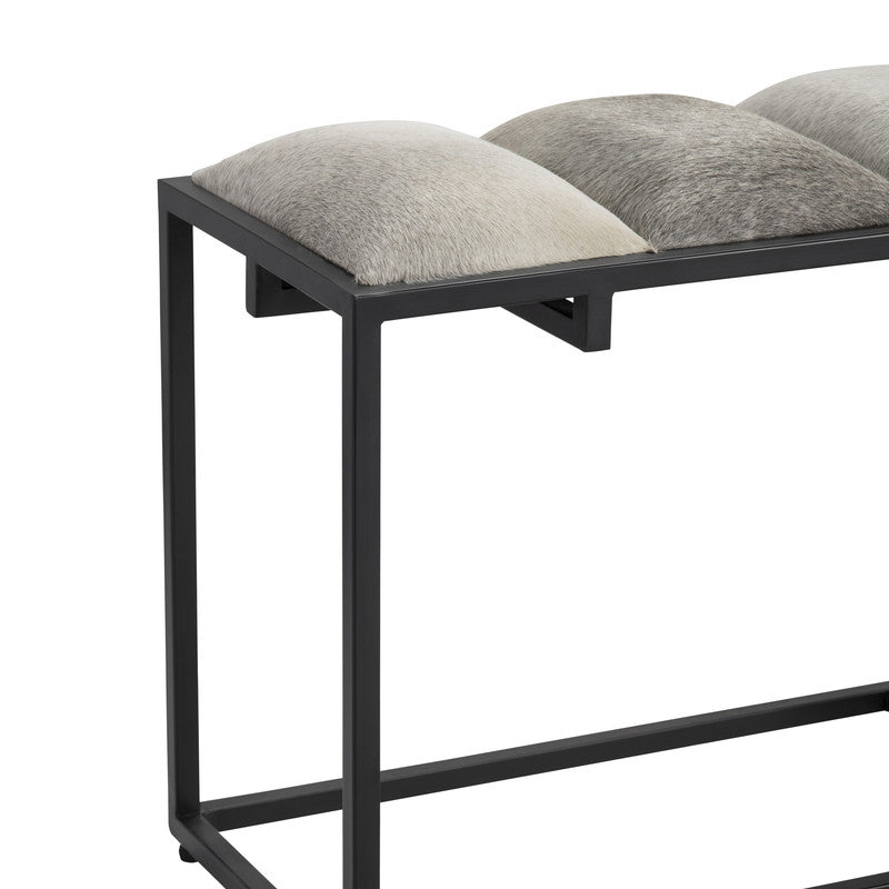 Hampton Black/Gray Bench by Crestview at Eve Furniture