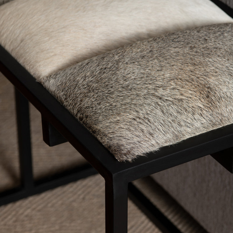 Hampton Black/Gray Bench by Crestview at Eve Furniture