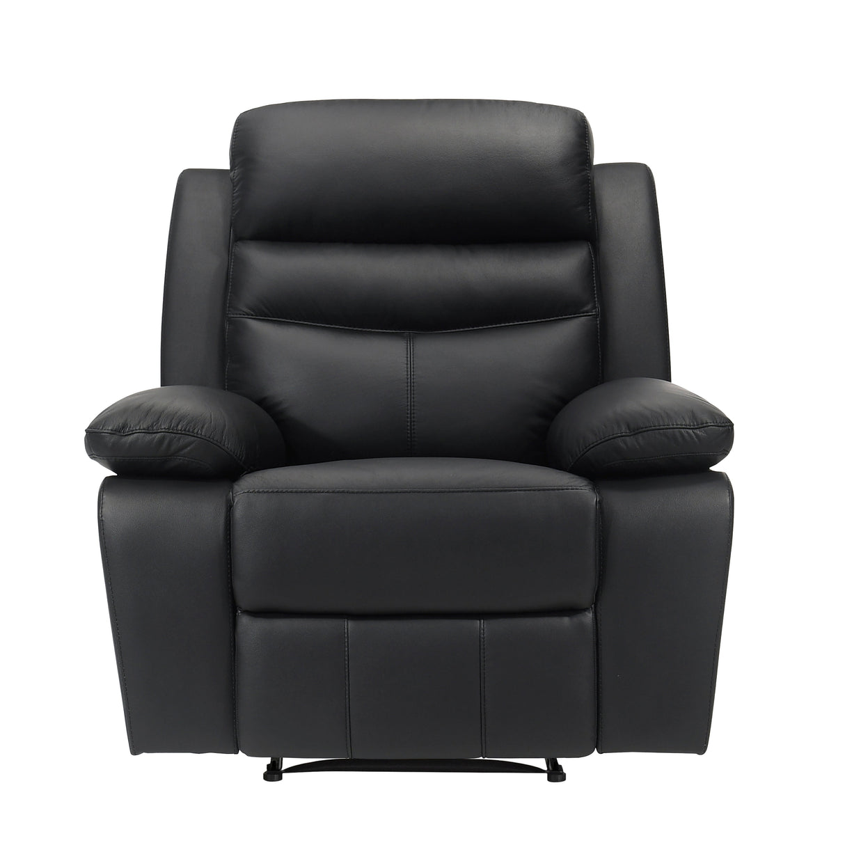 Hancock Black Leather Double Reclining Living Room Set by Homelegance at Eve Furniture