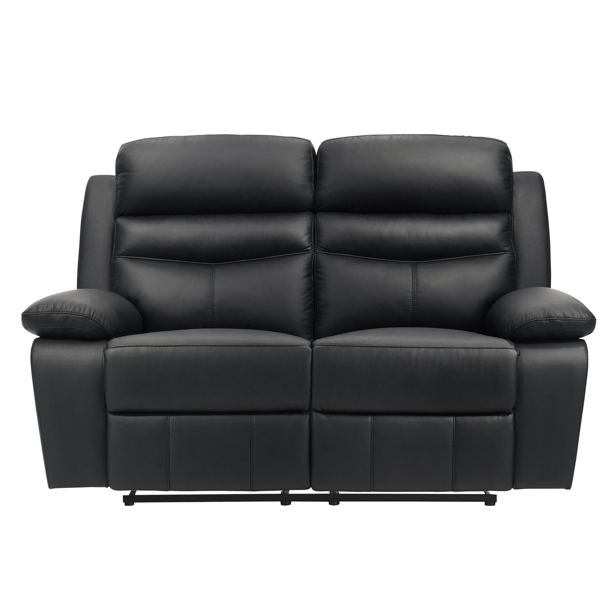 Hancock Black Leather Double Reclining Living Room Set by Homelegance at Eve Furniture