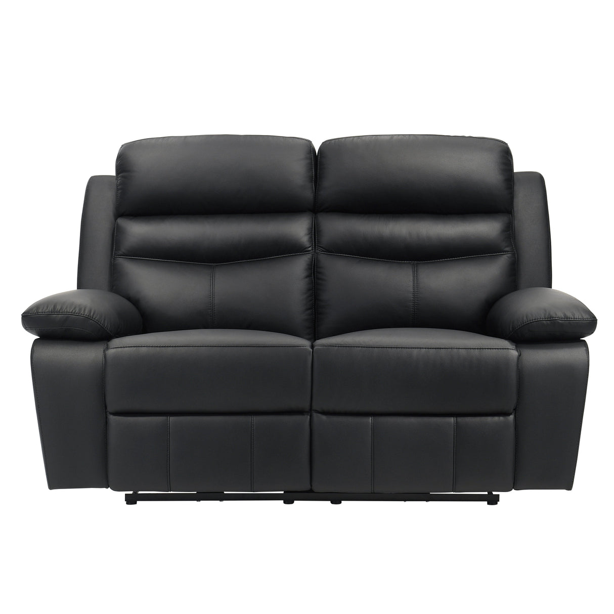 Hancock Black Leather Power Double Reclining Living Room Set by Homelegance at Eve Furniture