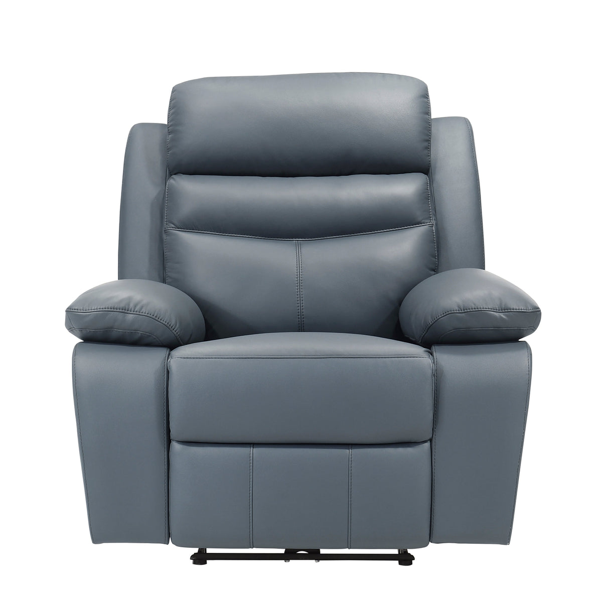 Hancock Blue Leather Power Double Reclining Living Room Set by Homelegance at Eve Furniture