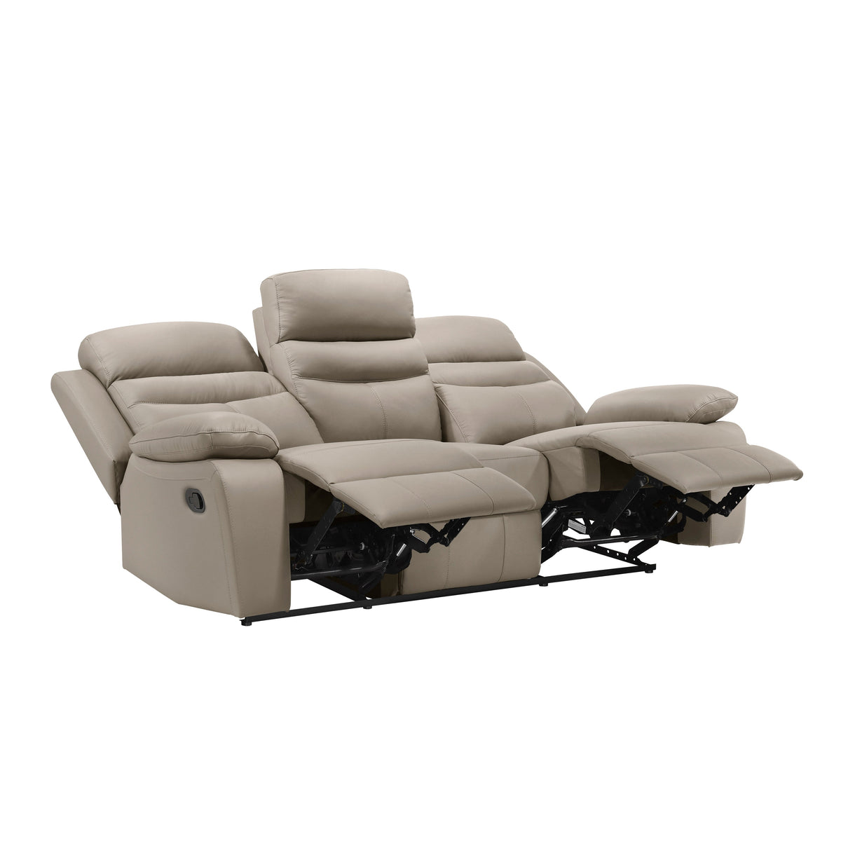 Hancock Latte 2-Piece Double Reclining Set by Homelegance at Eve Furniture