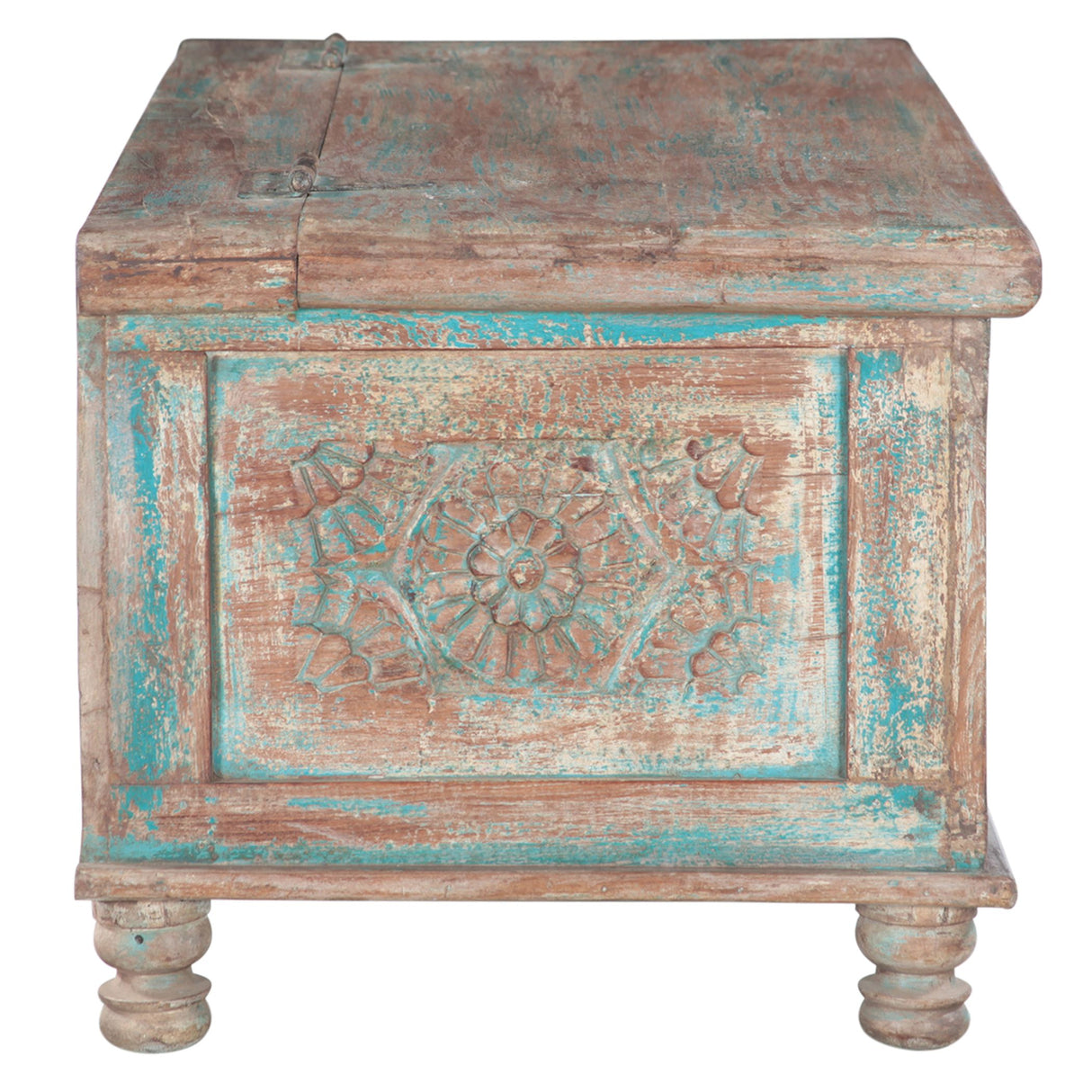 Hand Carved Wood Coffee Table with Built In Storage by Home Trends & Design at Eve Furniture