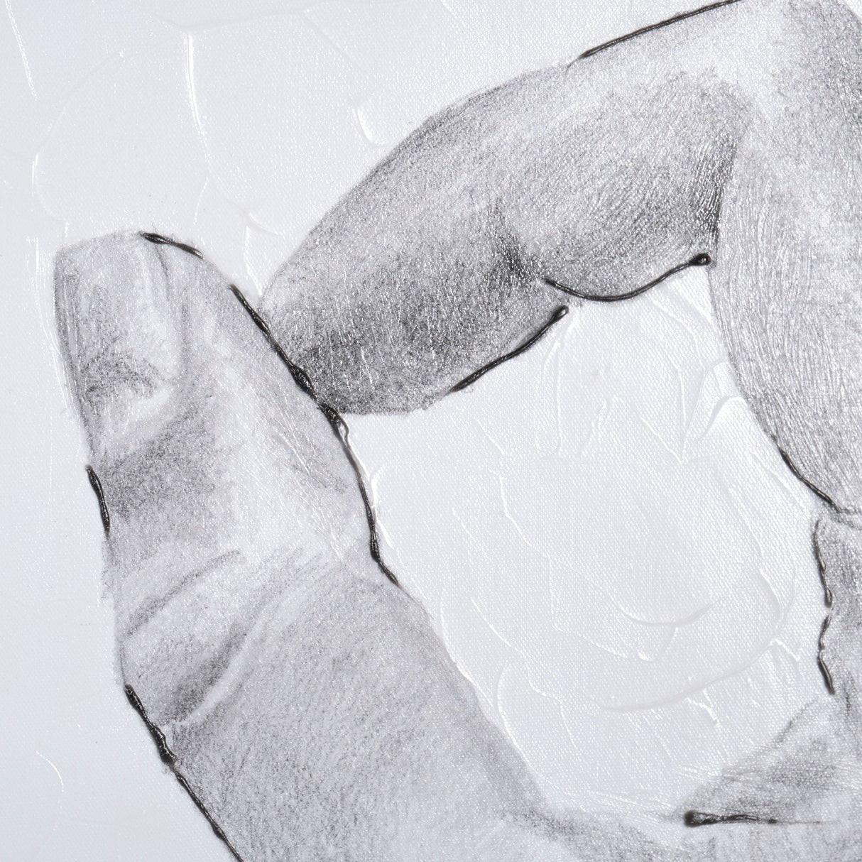 Hand Signs III by Jennifer Paxton Parker a Hand Embellished Textured Canvas by Mercana at Eve Furniture