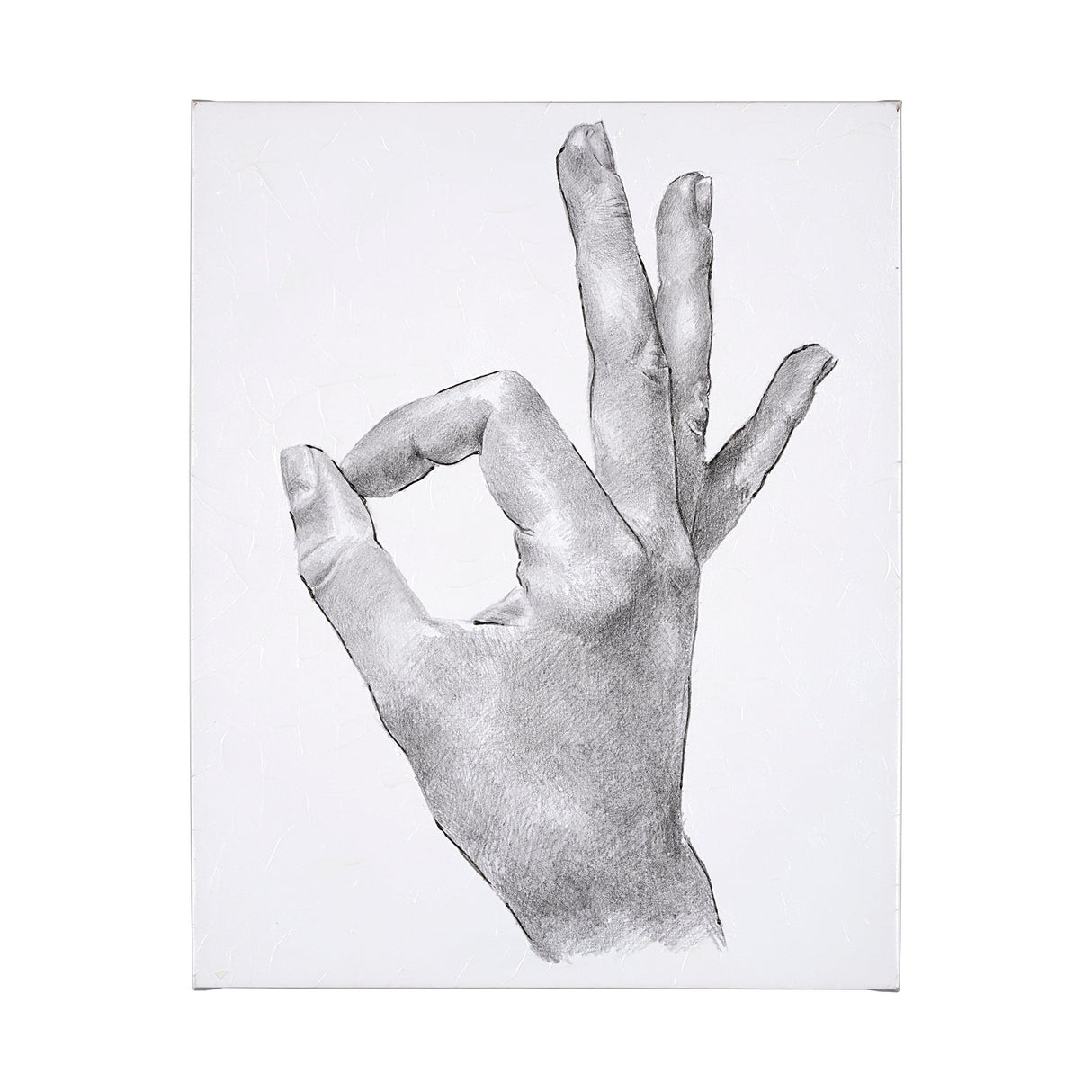 Hand Signs III by Jennifer Paxton Parker a Hand Embellished Textured Canvas by Mercana at Eve Furniture