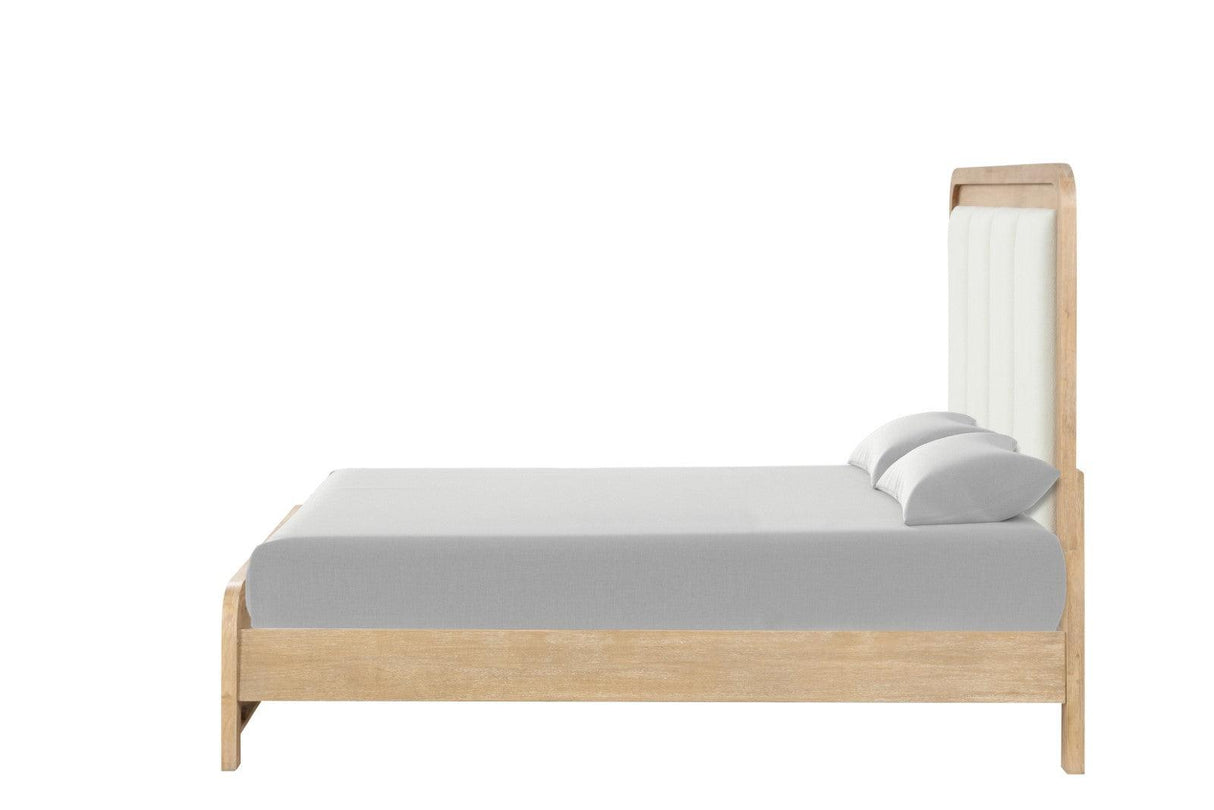 Handforth Natural Upholstered Queen Bed by Furniture of America at Eve Furniture