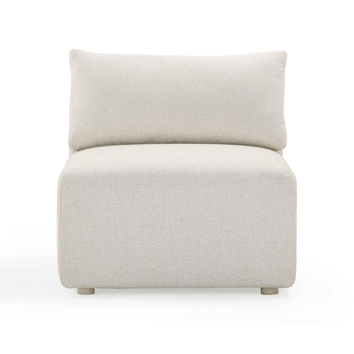 Hangover Cream Modular Outdoor Armless Chair by TOV Furniture at Eve Furniture