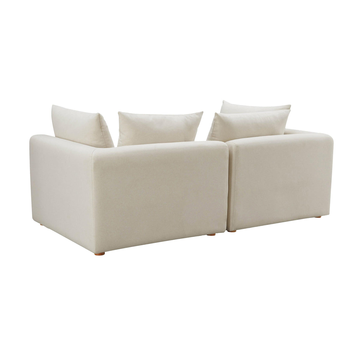 Hangover Cream Performance Linen Loveseat by TOV Furniture at Eve Furniture
