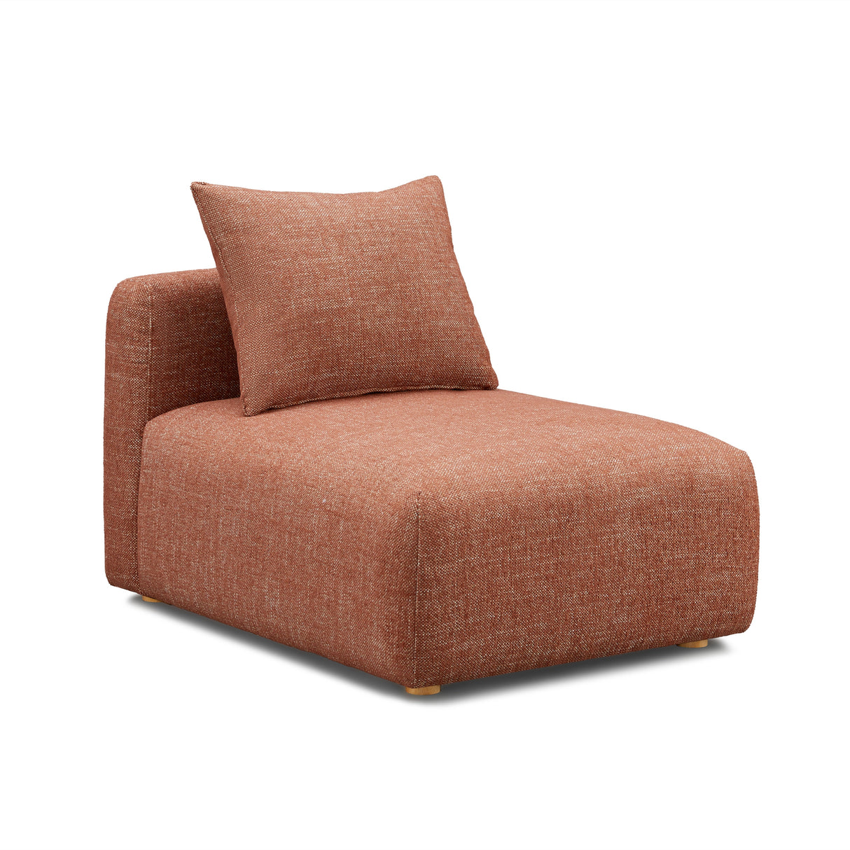 Hangover Heavy Textured Fabric Modular Armless Chair by TOV Furniture at Eve Furniture