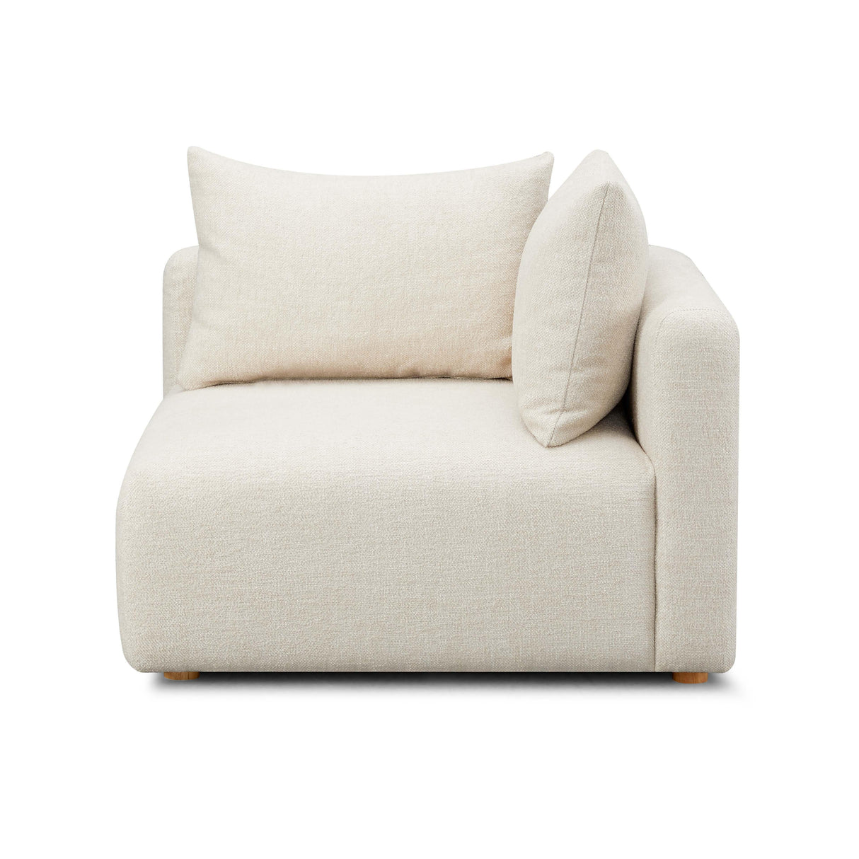 Hangover Heavy Textured Fabric Modular Corner Chair by TOV Furniture at Eve Furniture