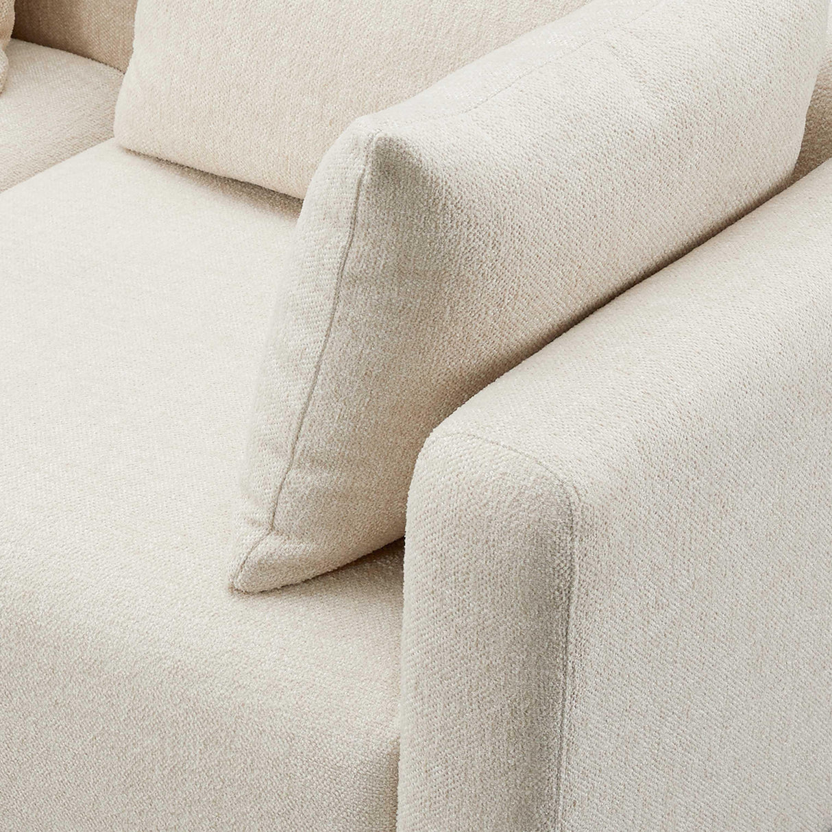 Hangover Textured Fabric 5-Piece Modular L-Sectional by TOV Furniture at Eve Furniture