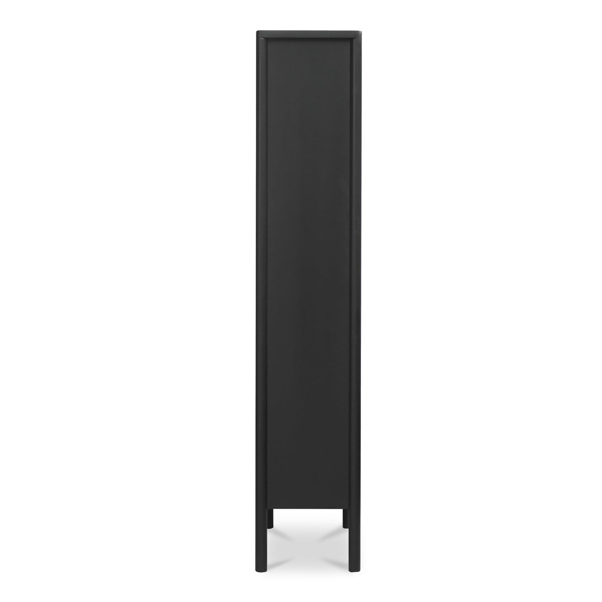 Hannah Black Tall Cabinet by Moe's Home at Eve Furniture
