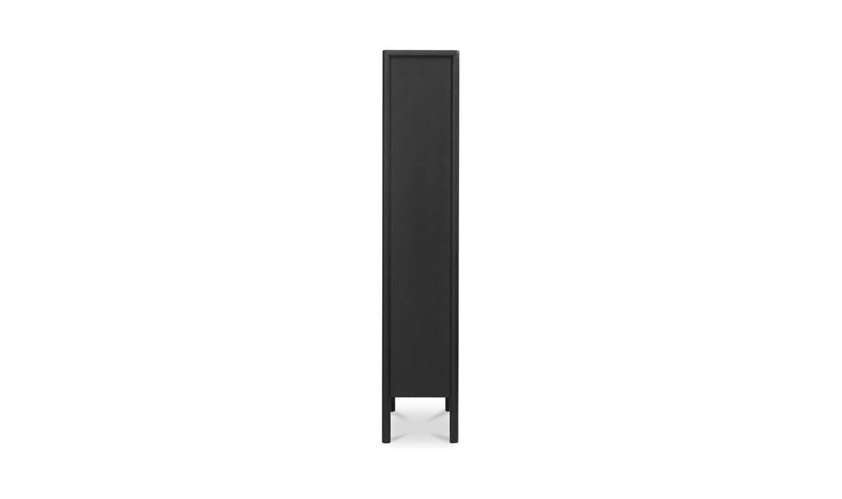 Hannah Tall Cabinet Black by Moe's Home at Eve Furniture